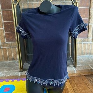 Banana republic dark blue top XS
